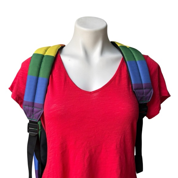 Disney Loungefly Mickey Mouse Rainbow Pride Full Size Backpack - Picture 7 of 15